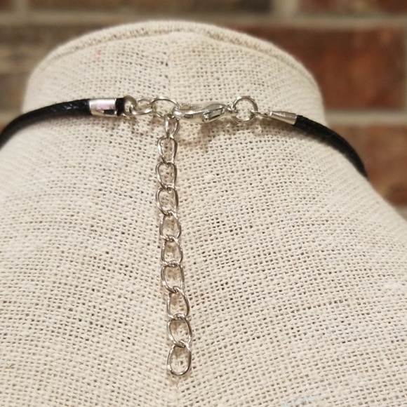 Leather Snake Anchor Necklace - Picture 4 of 7